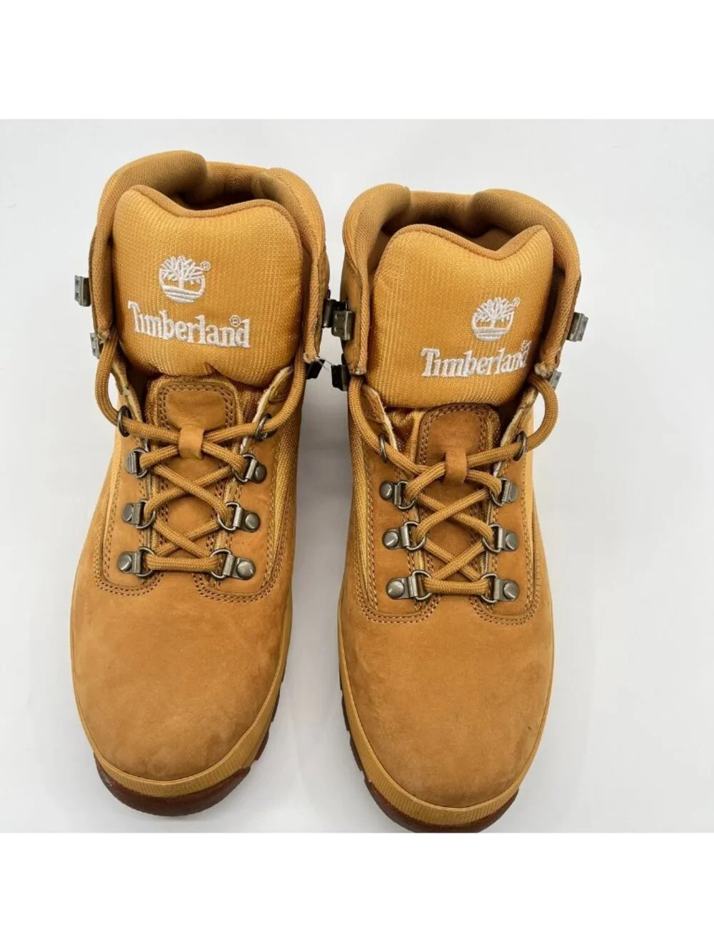 Timberland Euro Hiker Mens Size 11.5 Brown Casual Leather Hiking Nubuck Boots